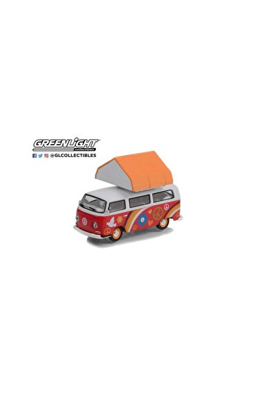 Greenlight Macheta auto Volkswagen T2 Campotel cartop sleeper tent, 1:64