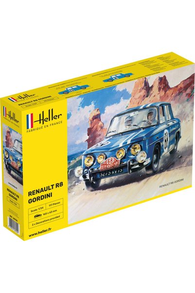 Heller Macheta auto Renault R8 Gordini, Kit de asamblat si vopsit 1:24