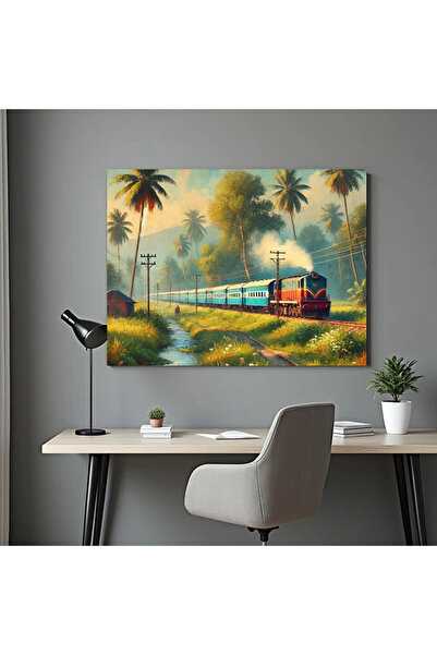 Printees Tablou- Tren indian - Canvas pe șasiu - 40x30 cm