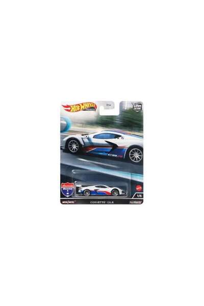 HOT WHEELS Macheta auto Corvette C8-R American Roads, 1:64 Hotwheels
