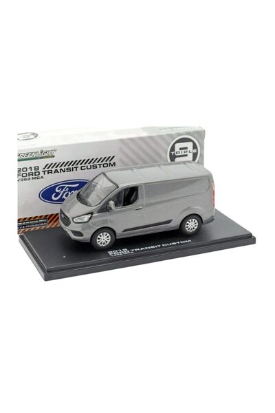 Greenlight Macheta auto Ford Transit Custom V362 2018 MCA Gri, 1:43