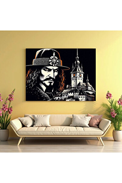 Printees Painting - Dracula in Sighisoara - Canvas on frame