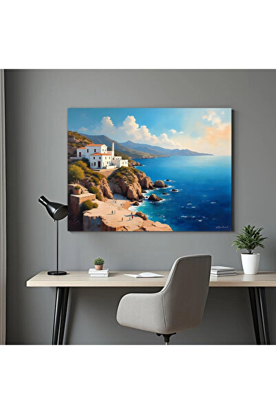 Printees Tablou - O casă la mare - Canvas pe șasiu - 40x30 cm