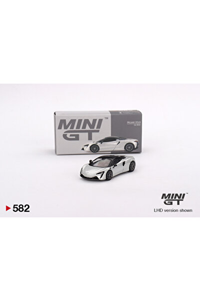 mini gt Macheta auto Mclaren Artura Argintiu 1:64 MGT582