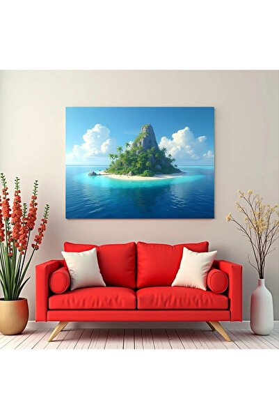 Printees Tablou - Un atol exotic - Canvas pe șasiu - 40x30 cm