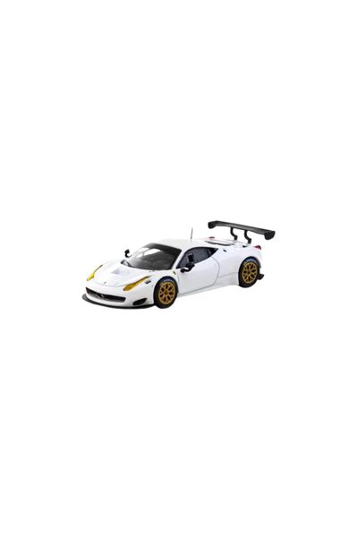 Tarmac Ferrari 458 Italia GT3 White Works модел автомобил в мащаб 1:64