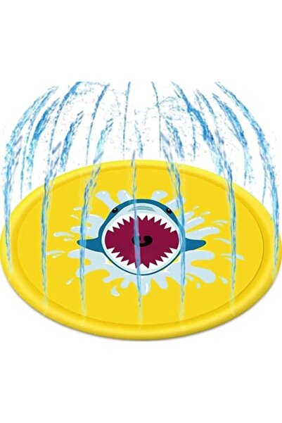 ENAGRO Inflatable children's pool with water jets – diameter 172 cm - shark model