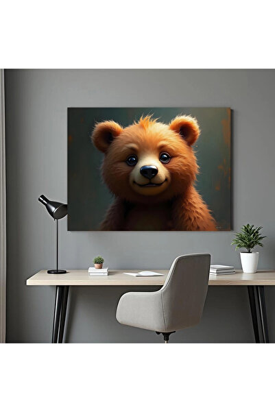 Printees Painting - Teddy bear - Digital art - Canvas on frame