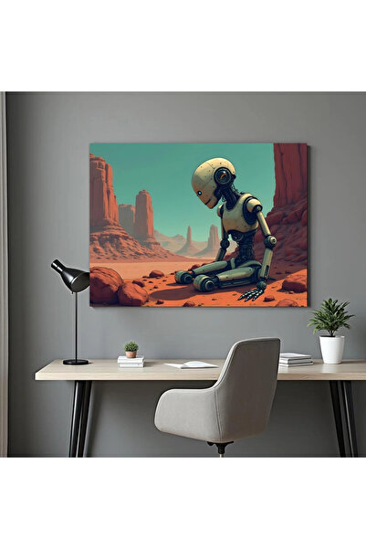 Printees Tablou - Robot abandonat - Canvas pe șasiu - 40x30 cm