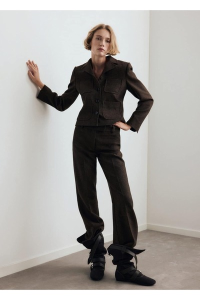 MANGO Woman Tokalı süet bot