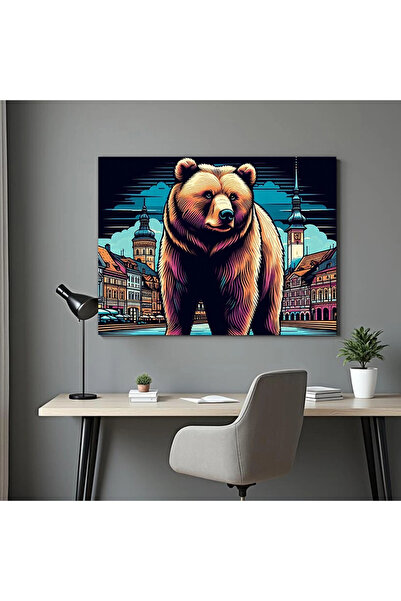 Printees Tablou - Urs în Transilvania - Canvas pe șasiu