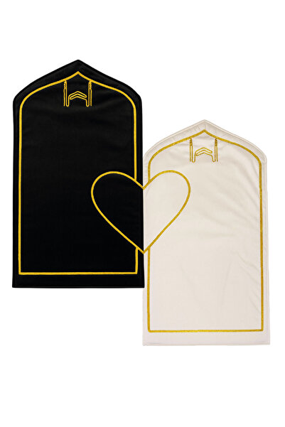 Öz Kadife Σετ Προσευχής για Ζευγάρια με Καρδιά – Μίνιμαλ Σχέδιο, Βελούδινη Υφή, Σετ Προσευχής για Ζευγάρια & Προσευχής