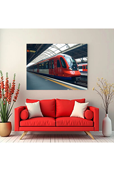 Printees Tablou Tren la Peron - Canvas pe șasiu - 40x30 cm