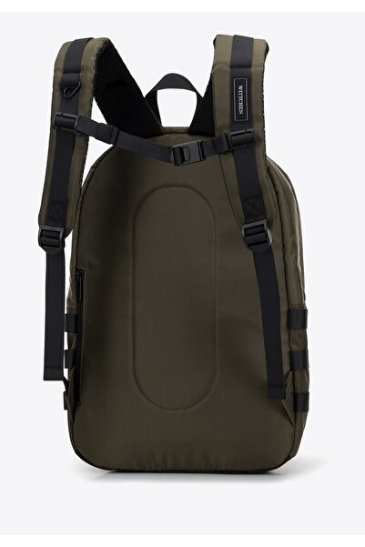 Wittchen Men's Multifunctional Backpack with Front Straps Green Polyester