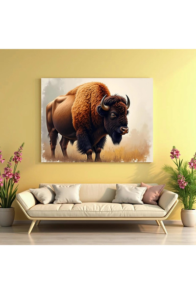 Printees Tablou - Bizon - Canvas pe șasiu