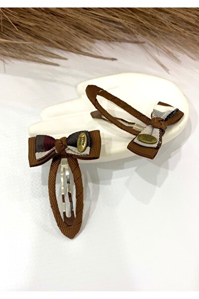 JustGAF Brown Bow Figured Double-Sided Snap Buckle