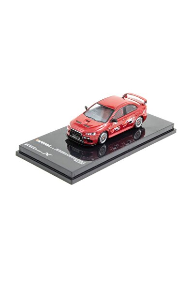 Tarmac Macheta auto Mitsubishi evo x ralliart, Rosu, 1:64 TC004RER