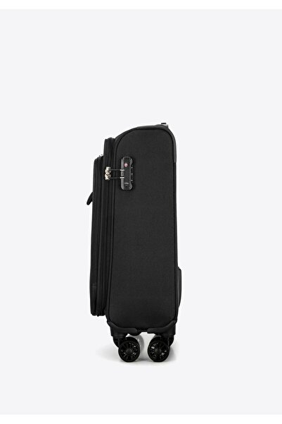 Wittchen Valiză mică moale pentru bărbați, culoare uni, negru, poliester negru