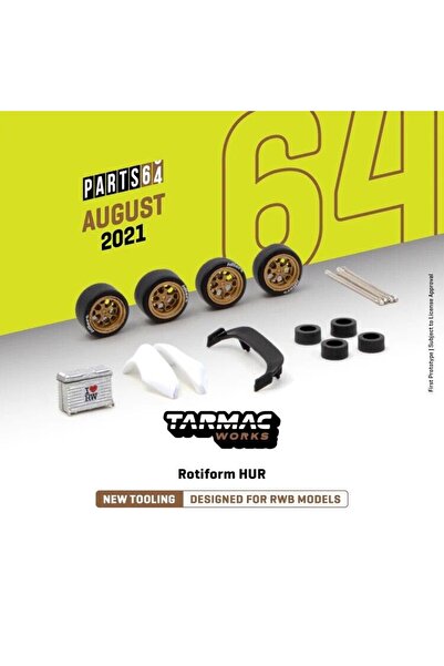 Tarmac Set Accesorii Porsche RWB Aurii 1:64