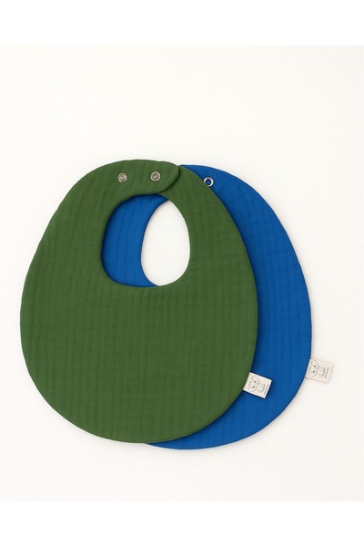 Boho Piccolo مريلة أطفال بيضاوية مكونة من قطعتين مصنوعة من قطن الموسلين بنسبة...