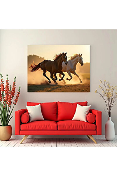 Printees Tablou - Cai alergând - Canvas pe șasiu - 40x30 cm