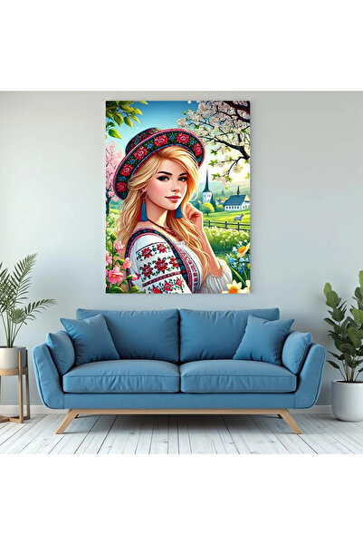 Printees Tablou - Portret în grădina înflorită