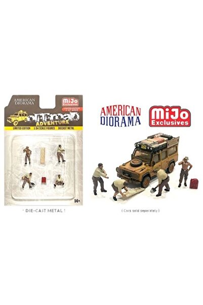 American Diorama Set Figurine Off Road Adventure #1, 1:64 American Dioarama
