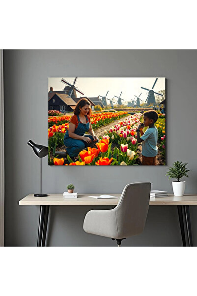 Printees Tablou - Grădina olandeză - Canvas pe șasiu - 40x30 cm