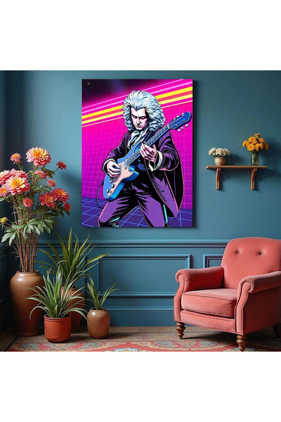 Printees Tablou - Mozart la chitară - Canvas pe șasiu - 40x30 cm