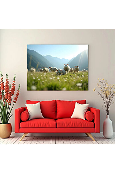 Printees Tablou - Oi pe pajiște - Canvas pe șasiu - 40x30 cm