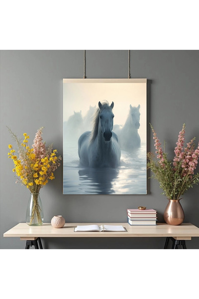 Printees Tablou - Cai în apă - Canvas pe șasiu