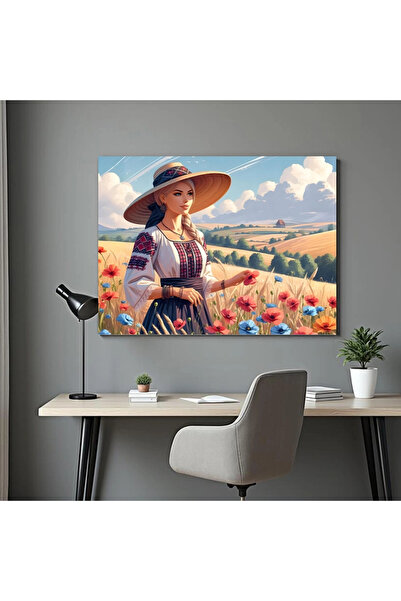 Printees Tablou - Portret între flori de câmp