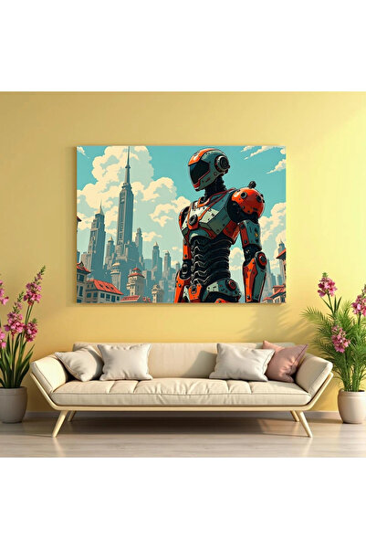 Printees Tablou - Robot în oraș
