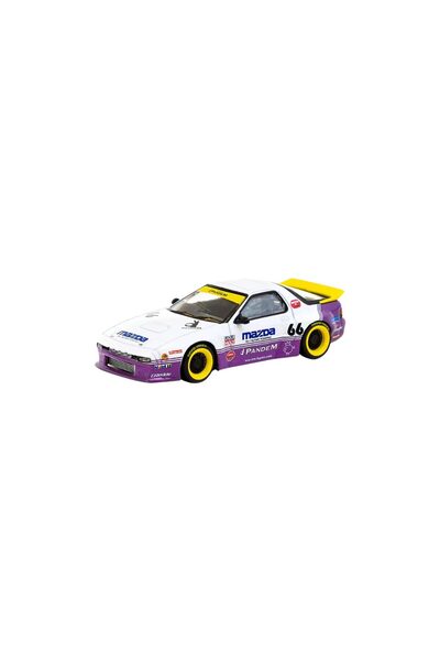 Tarmac Macheta auto Mazda RX-7 (FC3S) Pandem Alb 1:64 Works