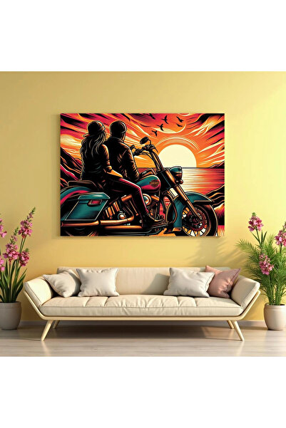 Printees Tablou - Admirând apusul - Canvas pe șasiu