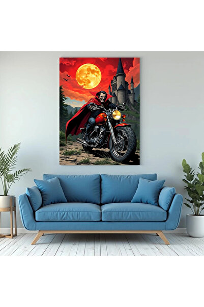 Printees Tablou - Dracula Rider - Canvas pe șasiu - 40x30 cm