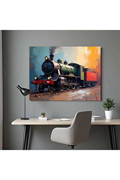 Printees Tablou Locomotiva cu aburi