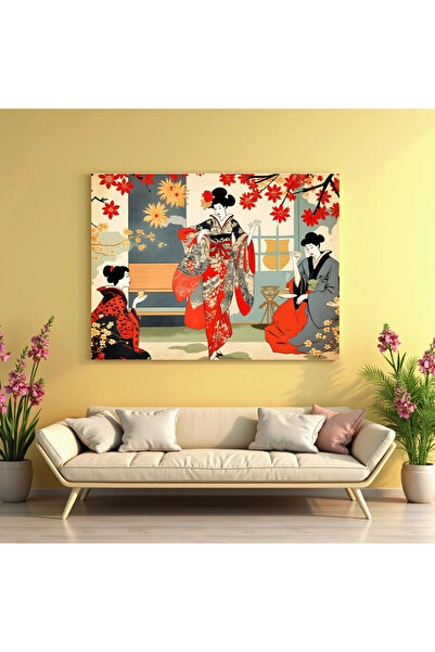 Printees Tablou - Geisha dansând