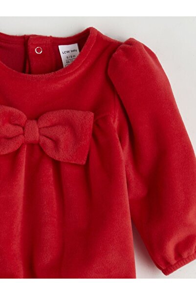 LC Waikiki Lcw Baby Bow Detailed Baby Girl Romper