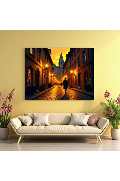 Printees Painting - Evening on the street