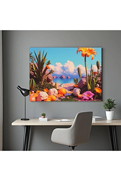 Printees Tablou - Plajă în vis (popsurrealism) - Canvas pe șasiu