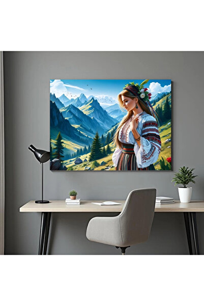 Printees Tablou - Portret de româncă de la munte