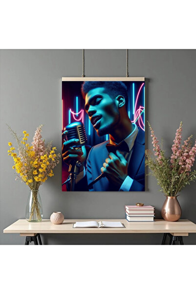 Printees Tablou - Jazz Singer - Canvas pe șasiu