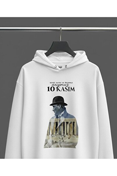 Infire clothing 10 نوفمبر هودي بتصميم خاص لأتاتورك أنيتكابير