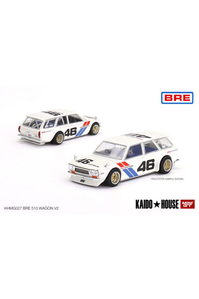 mini gt Macheta auto Datsun Kaido 510 Wagon Bre v1, Alb, 1:64 MGT027