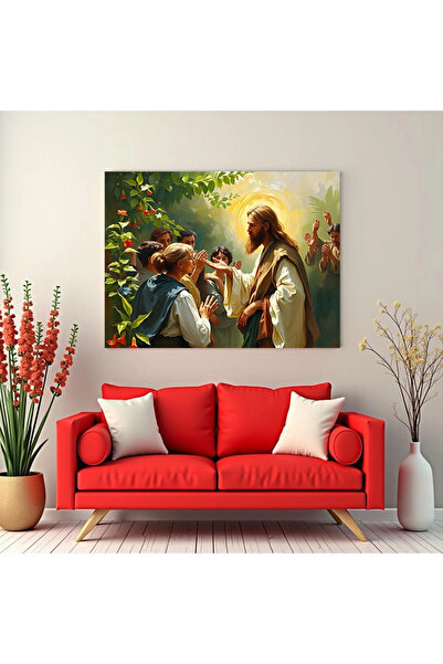 Printees Tablou - Învățătură în grădină - Canvas pe șasiu - 40x30 cm