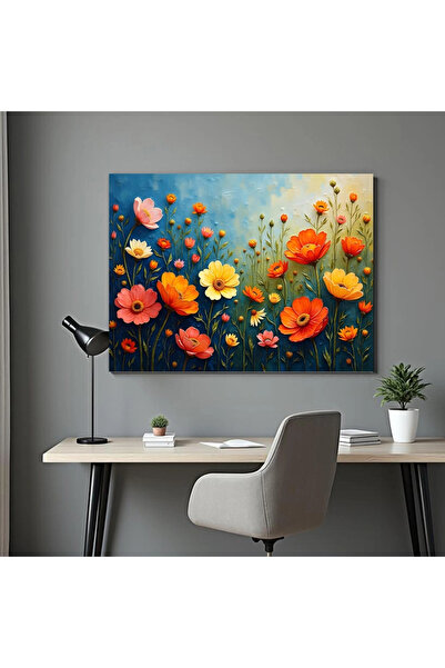 Printees Tablou - Pictură cu flori - Canvas pe șasiu - 40x30 cm