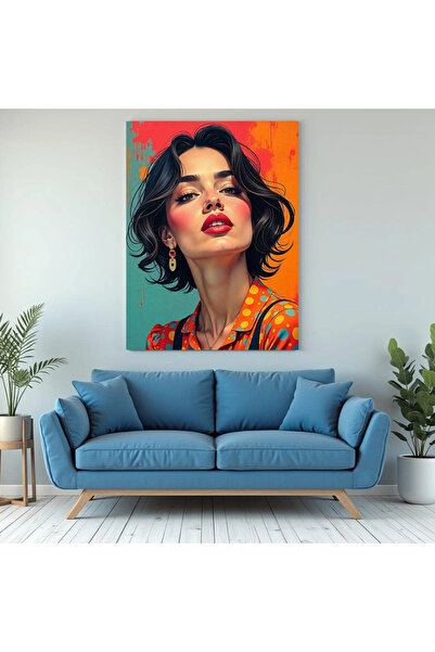 Printees Tablou - Portret cu cercel - Canvas pe șasiu - 40x30 cm