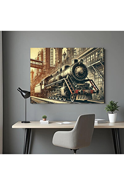 Printees Tablou - Locomotiva - Canvas pe șasiu - 40x30 cm