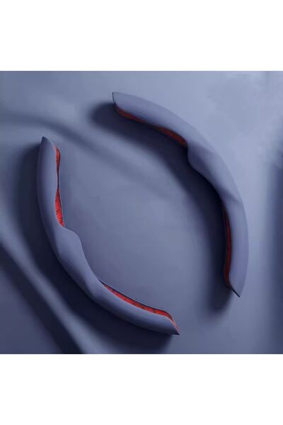 OEM Set of 2 carbon fiber half covers, with free air freshener, Fiber Liquid Grey color